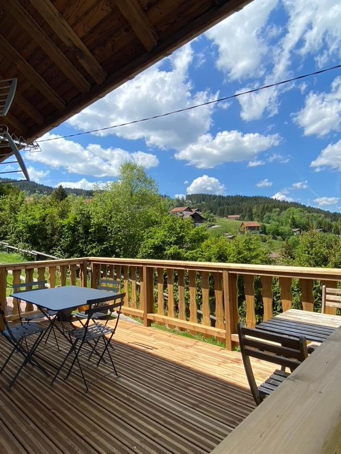 Le Bois Des Neiges Charmant Chalet Authentique A 5 Mn De Gerardmer 종루프 롱지메르 외부 사진